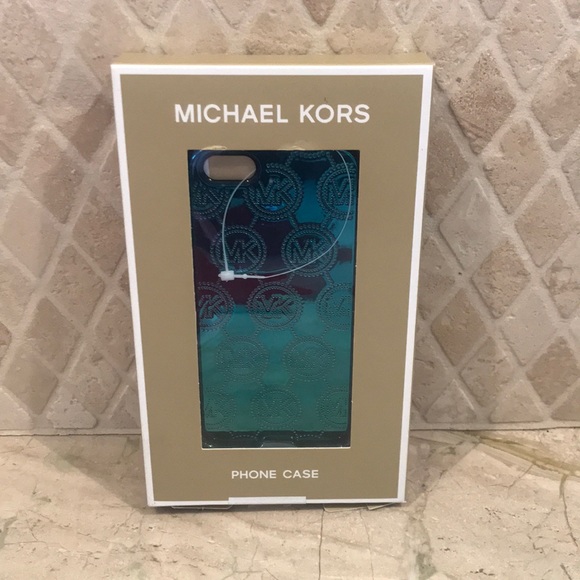 NIB MICHAEL KORS Turquoise Metallic IPhone Case - Picture 3 of 3